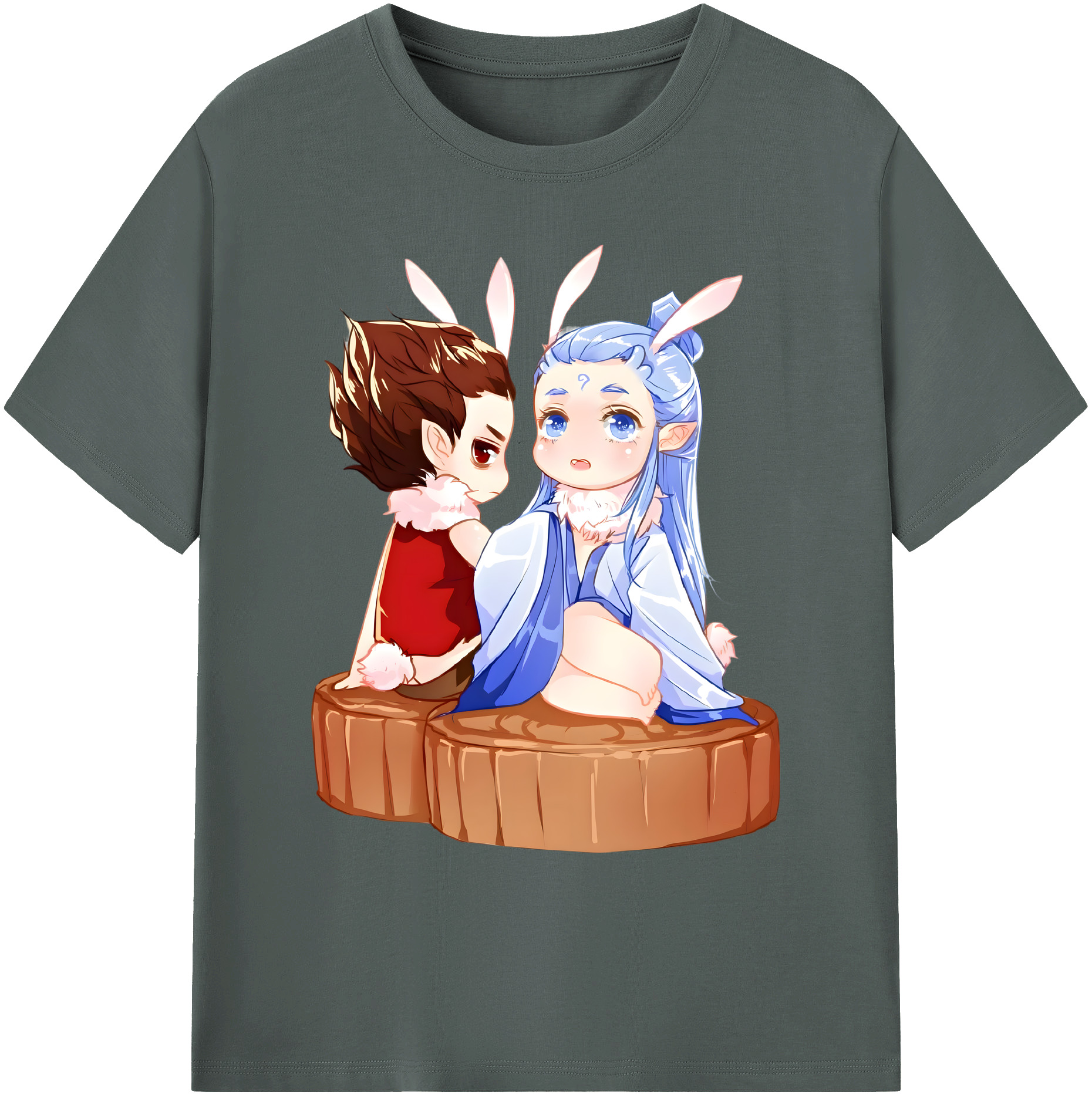 （画像用） Ne Zha 2 ナタ 魔童の大暴れ 綿100％ メンズ半袖Tシャツ｜肌触りやわらか＆通気性